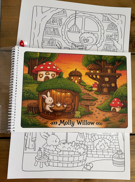 Willowmead Cardstock Colouring Book